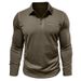 Men's Clothing Autumn And Winter Men's Long Sleeved Polo Shirt Men's Lapel T Shirt Polo Suit Men_viptrois.com