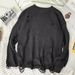  Men's Casual Loose Fit Knit Sweater - Round Neck Soft Yarn Pullover For Winter, Unisex Comfortable Oversized Sweater_viptrois.com