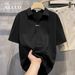 Men's Clothing Short Sleeved Men's Polo Shirt Handsome Trendy New Summer Thin V Neck Polo Shirt Men_viptrois.com