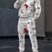 Pure Autumn Winter Loose Fit 3D Men's Hoodie Sweatshirt Christmas Print Sports Two-Piece Set Cross-Border Trend_viptrois.com