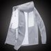 Men's Clothing Sun Protection Clothing Thin Breathable Ice Silk Fishing Striped Jacket_viptrois.com