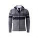 2025 New Men's Jacket Hooded Thickened Knitted Sweater Fashion Casual Men's Sweater Cardigan_viptrois.com