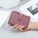 Women's Wallet Card Cases Short Wallet Women Multi Card Slot Zipper Button Card Holder Simple Student Coin Coin Purse Women_viptrois.com
