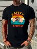 NEW LIMITED Warning Fireworks Firecrackers Safety Third 4th Of July T-Shirt Fashion Soft Streetwear Casual Designer Clothes Homme Slightly_viptrois.com