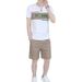 Men's Clothing Round Neck Short-Sleeved T-Shirt Men's Casual Shorts Suit_viptrois.com