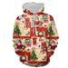 Pure European American Christmas Hooded Sweatshirt For Men 3D Digital Print Casual Long Sleeve Jacket Spring And Autumn_viptrois.com