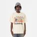 Men's Clothing Floral Cross Washed Heavy Round Neck Short Sleeve T Shirt Men_viptrois.com