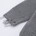 Men's Clothing Slouchy Ripped Sweater Men's Loose Street Trend Embroidered Monogram Crew Neck Sweater_viptrois.com