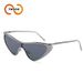 New Metal Cat Eye Frame High Quality Sunglasses One Piece Trendy Sunglasses T1383_viptrois.com