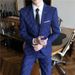 Men's Clothing plaid suit three piece wedding suit dress_viptrois.com