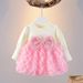 Baby Girl Dress Sequin Bow Tutu Dress Birthday Party Dress For Baby Girl_viptrois.com