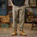 Men's American Vintage Work Pants – Relaxed Fit Straight Leg Cotton Cargo Pants For Casual & Outdoor Wear_viptrois.com