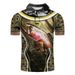 Polo Men's Shirt 3d Animal Print Summer Short Sleeve Street Fashion Cool Polo Shirt Men_viptrois.com