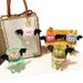 Bag Charm Celebrity Cartoon Little Monster Keychain Cute School Bag Doll Doll Pendant Plush Bat Keychain Small Gift_viptrois.com