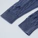 Loom Twisted Cable Knit Distressed Sweater Men's Punk European And American Street Style Casual Loose Long Sleeve Crew Neck_viptrois.com
