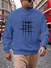 Autumn And Winter Men's Long Sleeved Round Neck Black Top Loose Casual Hoodie Hooded Hoodie_viptrois.com