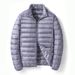 Men's Lightweight Down Jacket – 550FP Duck Down, Breathable & Machine Washable, Slim Fit (Grey/Black/Burgundy/Navy)_viptrois.com