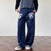 2026 Hot Sale Environmentally Friendly Fabric American Numeric Alphabet Printed Sweatpants Men's And Women's Same Loose Casual Versatile Sweatpants_viptrois.com