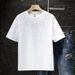Fashionable Men's Versatile Korean Style Short Sleeved Summer New Round Neck Short Sleeved Casual Hot Diamond Full Star Short Sleeved T Shirt_viptrois.com