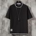 Men's Clothing Short Sleeved T Shirt Men's Two Piece 2024 Summer T Shirt Loose Round Neck Casual Short Sleeved_viptrois.com