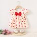 1425 New Baby Girl Children's Love Fashion Dress Girl Princess Skirt 1 3 Years Old Baby Summer Dress Shirt_viptrois.com