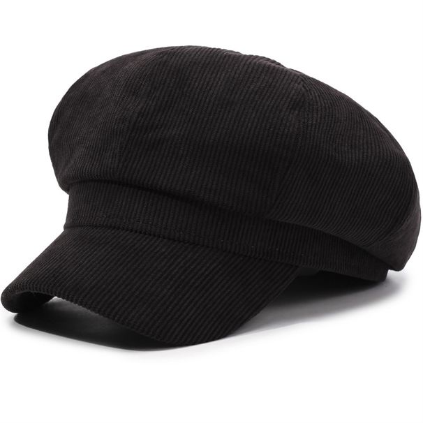 Plaid Octagonal Hat, Spring And Autumn Korean Style Casual Newsboy Cap, Fashionable Artist Hat, Duckbill Beret For_viptrois.com