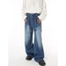 Men's Clothing New Seasons Black And Gray Old Retro Trendy Casual Jeans_viptrois.com