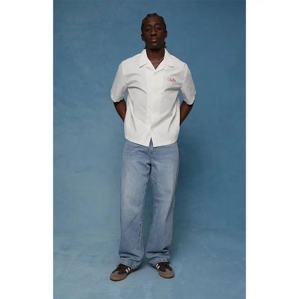 Men's Retro Washed Straight Leg Loose Fit Casual Pants Light Color Trendy Distressed Versatile Style Long Trousers_viptrois.com