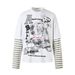 Men's Vintage-Inspired Patchwork Print Tee – Retro Graphic Design, Unisex Streetwear (Sizes S-L, Fall Essential, Hipster & Urban Style)_viptrois.com