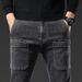 Spring Summer Thin Six-Pocket Men Elastic Straight Men's Long Pants Multi-Pocket Versatile Casual Slim Fit Jeans_viptrois.com