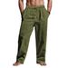 Men’s Linen-Blend Casual Pants – Loose Fit, Breathable & Lightweight For Spring/Summer_viptrois.com