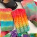 Silk Stockings Sweet Cool Color Rainbow Fishnet Stockings Personality Color Jacquard Fishnet Stockings Fashionable Gradient Personality Pantyhose_viptrois.com