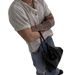 Men's Clothing New Henry Collar Button Niche Solid Color Short Sleeved T Shirt Men's Loose Versatile Personality Temperament Top_viptrois.com