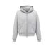 Heavy 500G Anti-wrinkle Hooded Double Zipper Sweater Men's Loose Jacket_viptrois.com