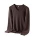 Essential V-Neck Knit Sweater - Breathable & Stretchable Ribbed Hem Pullover (Multiple Colors) Fashion Trends_viptrois.com
