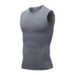 Men's quick-drying sports vest Basketball fitness vest sleeveless summer casual sweat absorption solid color sportswear_viptrois.com