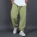 60% Cotton Fleece-Lined Jogger Pants For Men & Women – Winter Warm Sweatpants, Loose Fit, Elastic Cuffs (Black/White/Pink/Brown/Green/Gray)_viptrois.com