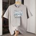 Men's Heavyweight Pure Cotton Crew Neck T-Shirt Short Sleeve Fashionable Loose Fit Versatile Trendy Summer Base Layer Shirt_viptrois.com