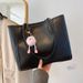 Elegant Commuter Tote Bag - Versatile Shoulder Bag For Women, Soft PU Leather Bucket Bag With Detachable Strap, Stylish Handbag For Work_viptrois.com