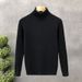 High Neck Knitted Sweater For Autumn And Winter, Warm Sweater For Men, Thick Teenage Sweater_viptrois.com
