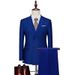 Men's Clothing Business Casual Suit Double Breasted Suit Two Piece Suit Solid Color Slim Fit Daily Banquet Dress Top_viptrois.com