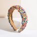 Hot Selling Fashion New Hair Accessories in Europe and America Baroque Colorful Gemstone Headband Suitable for Shopping Or Taking Photos_viptrois.com