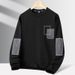 New Men's Casual Round Neck Long Sleeved Pullover T-Shirt Spring And Autumn Hoodies, Versatile For Teenagers Ccc_viptrois.com