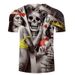 3D Men's T-shirt Dark Skull Digital Printed Short Sleeve Top_viptrois.com