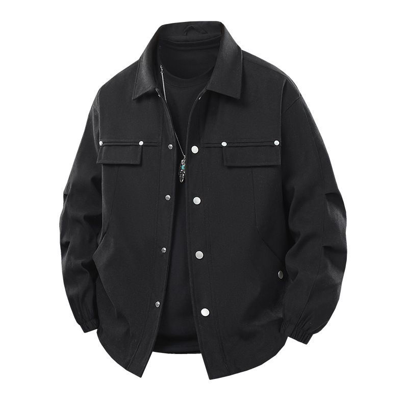 Men's Retro Style Corduroy Jacket - Slim Fit Turn-Down Collar Casual Blazer For Spring & Autumn (White, Black, Army Green, Caramel)_viptrois.com