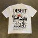 American High Street Pure Cotton Short T-shirt For Men's Summer New Trend, Printed Loose Half Sleeved Top, Niche Design_viptrois.com