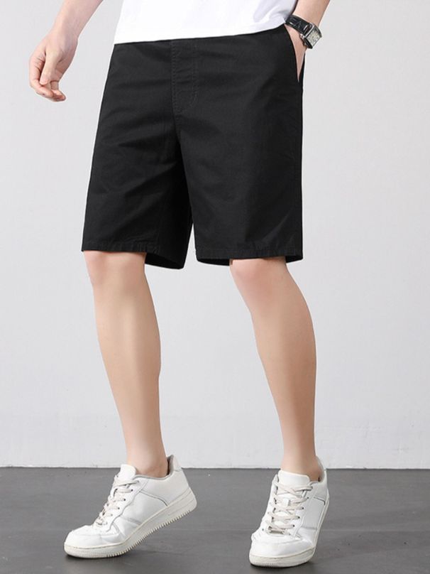K Men's Thin Loose Work Pants Casual Five-Pocket Shorts Outerwear_viptrois.com