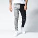 Men's Clothing high quality worn-out skinny stretch jeans skinny jeans men's personalized color matching_viptrois.com