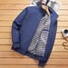 Men's Business Casual Stand Collar Jacket Plus Size Loose Dad Top Spring Autumn New_viptrois.com