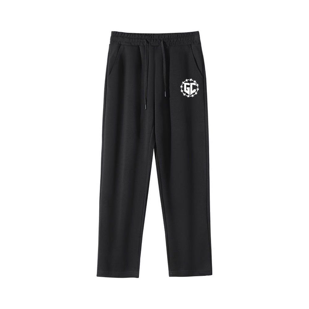 Men's Clothing Chinese Cotton Sweatpants Spring And Autumn Style Unisex Solid Color Loose Pants Wear Resistant High Elastic Straight Trousers 02_viptrois.com